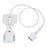 Mediaid Pediatric Disposable Foam Finger Probes - Pediatric Disposable Oximeter Sensor, Finger Probe, Microfoam, Nellcor, 7-Pin, 18" Cord - 202122