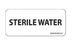 PDC Healthcare Sterile Water Labels - Label, Sterile Water, 2-1/4" x 1", White, 420/Roll - MV04SW0361