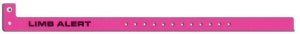 PDC Healthcare Allergy Alert ID Bands - ClearImage Alert Narrow ID Band with "Allergy" Preprinted, 1/2" x 11-1/2", Adult / Pediatric, Candy Apple - 130A-84-PDM