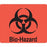 PDC Health Paper Communication Labels - Biohazard Label, Red, 3-5/8" x 3" - 20-1