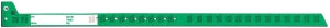 PDC Healthcare Securline Easy Peel Barcode Blood Wristbands - Securline Blood Band Plus Wristband, Green - 2406-22-PDB