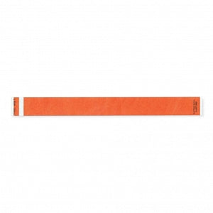 PDC Healthcare Paper Bracelet Identification Bands - Short Stay Patient Identification Wristband, Tabless, Orange - 3010-16-PDR