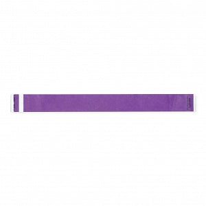 PDC Healthcare Paper Bracelet Identification Bands - Short Stay Patient Identification Wristband, Tabless, Purple - 3010-43-PDR