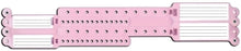 PDC Healthcare Veri-Color 324 Wristbands - OB SET, 4-PART, INSERT CARD, SNAP, PINK - 324-12-PDL