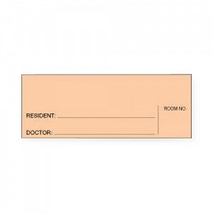 First Healthcare Prod Spine ID Insert Cards - Spine ID Insert Card, 5" x 1", Peach - 4266P-07