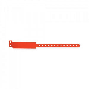 PDC Healthcare Custom Wristbands - Tri-Laminate Write-On ID Wristband with Snap Closure, Orange, 1" x 11-1/2" - 5050-17-PDM