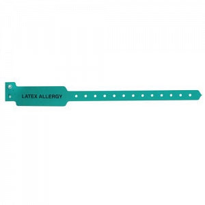 PDC Healthcare Confident Fall-Risk ID Bands - Alert ID Wristband, Latex Allergy, Adult / Pediatric, Green - 5075-22-PDM