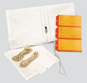 PDC Healthcare Cadavar Bag Kits - Adult Cadaver Kit with 36" x 90" Straight Zipper Bag, ID Tags, Chin Strap, Cellulose Pads and Ties - 55701-00-MBC