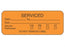 Brady Worldwide Service Date Labels - Service Date Label, Fluorescent Orange - 59701701