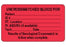 PDC Healthcare Lab Communication Labels - Uncrossed Matched Blood Label, 3" x 1-3/4", Red - 59702069