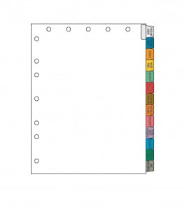 PDC Healthcare Chart Labels - Medications Chart Tab Label, Light Green - 59702853