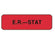 PDC Healthcare Lab Communication Labels - ER Stat Label, 1-1/4" x 3/8", Red, 1000/Roll - 59704103