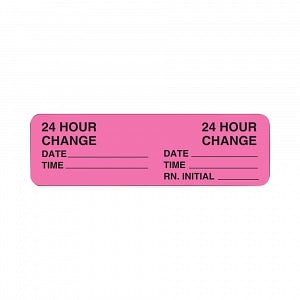 PDC Healthcare 24 Hour IV Labels - LABEL, IV, "24 HOUR CHANGE", 1000/RL - 59704481