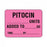 PDC Healthcare Permanent Paper Label - Pitocin Units Added Label, Fluorescent Pink, 2-3/8" x 1-3/4" - 59704619