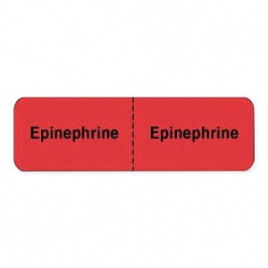 PDC Healthcare Drug Labels - LABEL, IV "EPINEPHRINE", 2-7/8X7/8, RED - 59704689