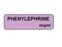 PDC Healthcare Anesthesia Labels - Anesthesia Label, "Phenylephrine", 1.25" x 3/8", Lilac - 59705206