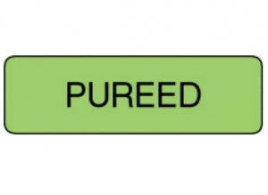 PDC Healthcare FormalinPermanent Warning Label - "Pureed" Label, Light Green, 1/4" x 3/8" - 59705421