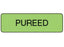 PDC Healthcare FormalinPermanent Warning Label - "Pureed" Label, Light Green, 1/4" x 3/8" - 59705421