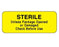 PDC Healthcare Sterile Unless Labels - Sterile Unless Package Opened Label, 2-1/4" x 7/8", Yellow - 59705676