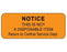 PDC Healthcare Notice This Is Not Labels - Notice This is Not a Disposable Item Label, 2-1/4" x 7/8", Orange - 59705815