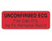 PDC Healthcare Unconfirmed ECG Labels - Unconfirmed ECG Floor Copy Only Not for Permanent Record Label, 2-7/8" x 7/8", Red - 59706121