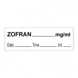 PDC Healthcare Drug Labels - TAPE, "ZOFRAN MG / ML", DTI, 1/2X500"", WHITE - 59709309