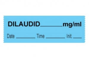 PDC Healthcare Drug Tapes - Dilaudid Tape, mg / mL, 1/2" x 500", Blue - 59709315