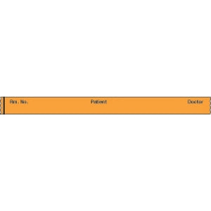 PDC Healthcare Label Tapes - Label Tape, Patient Room No Doctor, Orange, 0.5" x 500" - 59710132