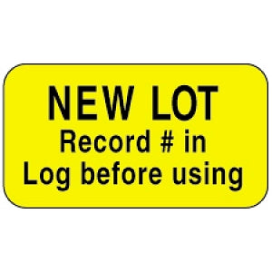 PDC Healthcare New Lot Record Labels - New Lot Record Label Paper, Permanent, 1, 000/Roll - 59713392