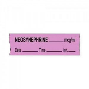 PDC Healthcare Neosynephrine Label Tape - Neosynephrine Label Tape, MCG / mL, Violet - 59726275