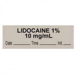 PDC Healthcare Anesthesia Date, Time and Initials Labels - Blank TE Label, 11/16" x 1/4" 250/Roll, Orange - 59726897