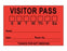 PDC Healthcare Removable Visitor Pass Paper Labels - Visitor Pass Label, 3" Core, 3" x 2", Red - 59727659