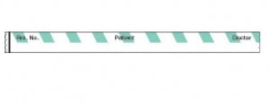 PDC Healthcare Chart Labels - Patient Room Number Document Chart Label Tape, 1/2" x 500", Aqua - 59730127