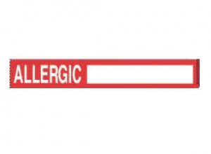 PDC Healthcare Allergic Labels - Removable Allergy Tape, Red, 1" X 500", Roll of 76 - 59746004