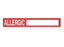 PDC Healthcare Allergic Labels - Removable Allergy Tape, Red, 1" X 500", Roll of 76 - 59746004