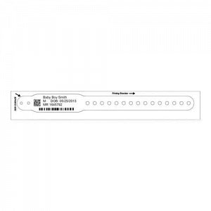 PDC Healthcare Comfortband Thermal Wristband - Thermal Wristband with 1" Core, 3/4" Wide, White, Infant - 7851-11-PDL