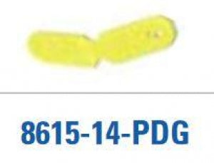 PDC Healthcare Alert ID Bands - Ident-Alert Blank Colored Snap, Yellow - 8615-14-PDG