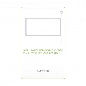 PDC Healthcare General Purpose Admissions Labels - Patient Label ID, White, 3" x 1-1/2", 1000/Roll - ADFR-1123