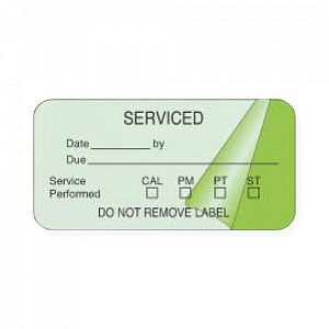 PDC Healthcare Self-Laminating Removable Paper Labels - Fluorescent Green - BMFGR01