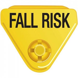 PDC Healthcare Confident Fall-Risk ID Bands - Alert ID Band Clasp, Fall Risk, Yellow with Black - WBCLASP-BFR3