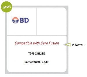 Brady Worldwide PDC Healthcare Thermal Labels - Thermal Label, CFBD, Coated, White, 2-3/16" x 2" - TD75-23162BD