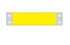 PDC Healthcare Chart Labels - Yellow EDP Pharmacy Label, 1" x 3-1/2" - DALPMS2Y