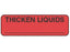 PDC Healthcare FormalinPermanent Warning Label - "Thicken Liquid" Label, Fluorescent Red - DFFRP04