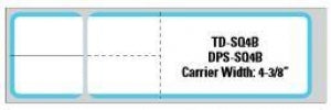 PDC Healthcare Laboratory Information System Labels - SunQ IR Label, 1-3/16" x 4-1/8", White / Blue, 4, 300/Roll - DPS-SQ4B