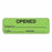 PDC Healthcare Permanent Paper Communication Labels - "Opened / Expires / Date / Initials" Label, 1-1/2" x 1", Green - HFFGP01