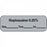 PDC Healthcare Chart Labels - 0.25% Ropivacaine Chart Label, 1-1/2" x 1/2", Gray - LAN-32D25