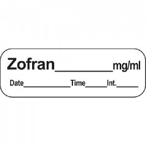 PDC Healthcare Chart Labels - Zofran Chart Label, 1-1/2" x 1/2" - LAN-58