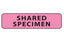 PDC Healthcare Lab Communication Labels - Shared Specimen Label, 1-1/4" x 5/16", Pink - MV01FP0964