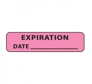 PDC Healthcare Expiration Labels - Removable Expiration Label, 1-1/4" x 5/16" - MV01FP1588