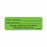 PDC Healthcare Label Paper - IV Labels, 1" x 3" with 1" Core, Green - MV06FG4452